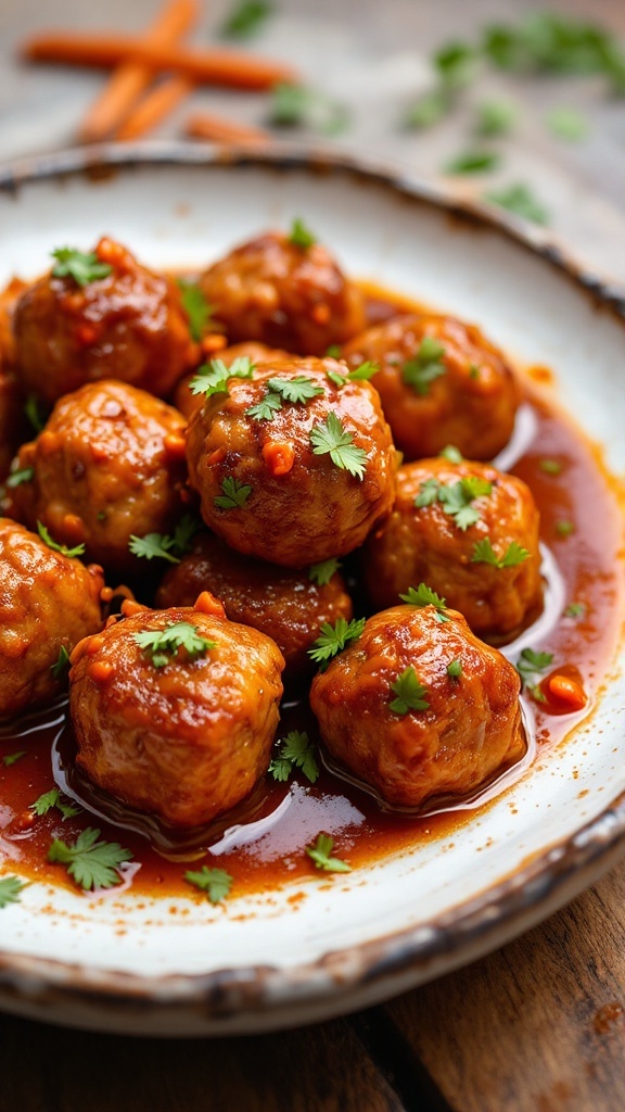 Delicious Kimchi Meatballs