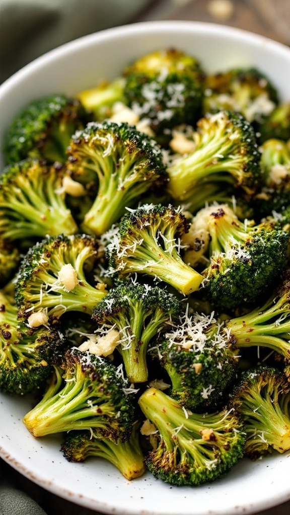 Roasted air fryer broccoli