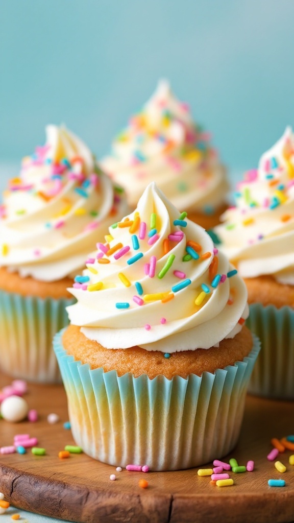 Carrot Cake Delight cupcakes with cream cheese frosting and mini carrots on top