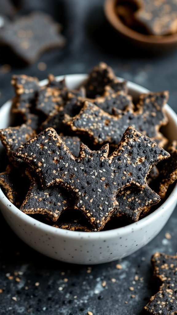 Healthy bat-shaped whole grain crackers
